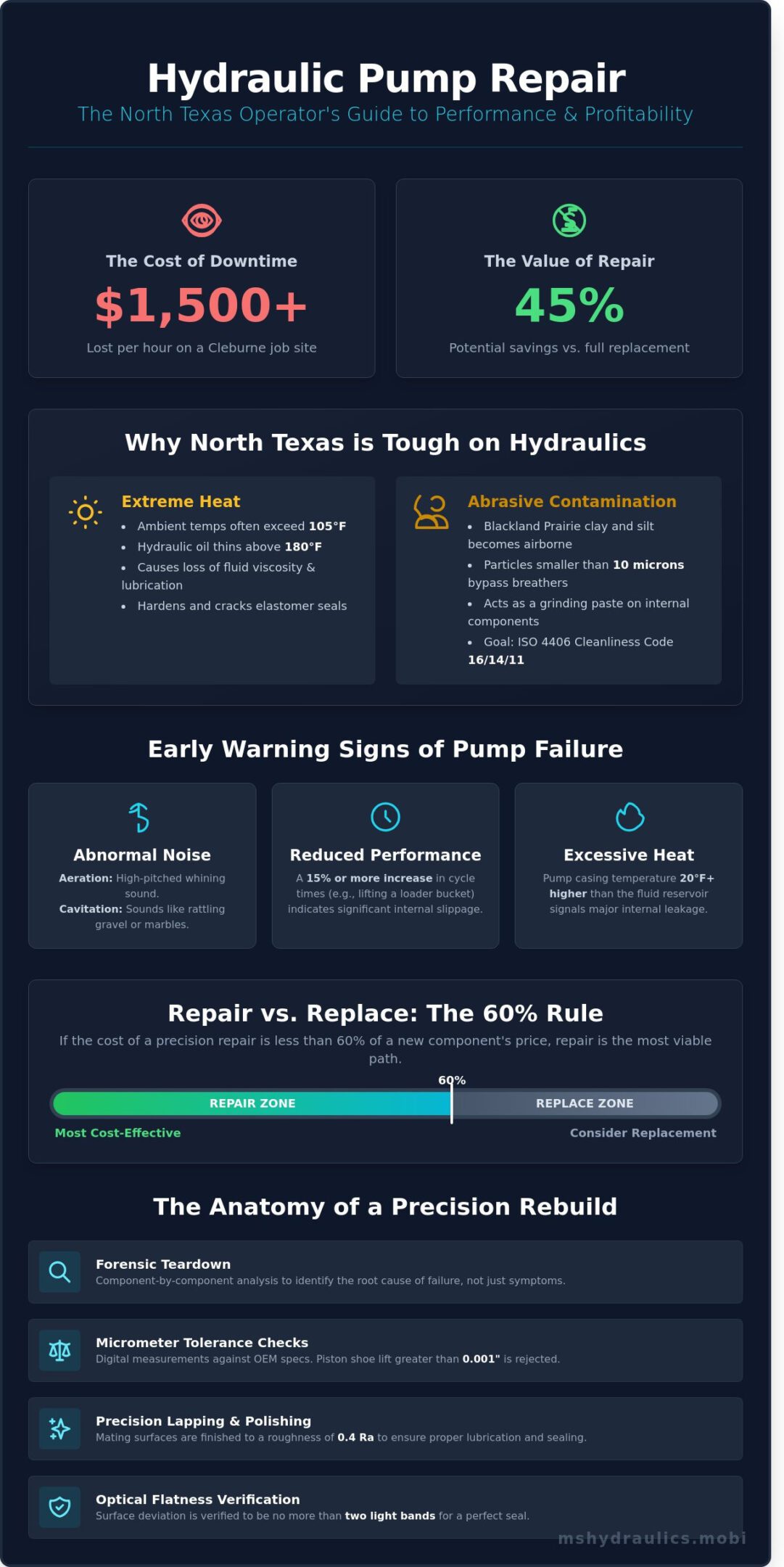 Expert Hydraulic Pump Repair in Cleburne & North Texas: The Industrial Guide