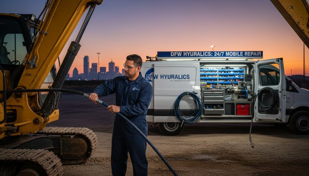 24 Hour Mobile Hydraulic Repair in Dallas: Professional Field Service & Hose Fabrication