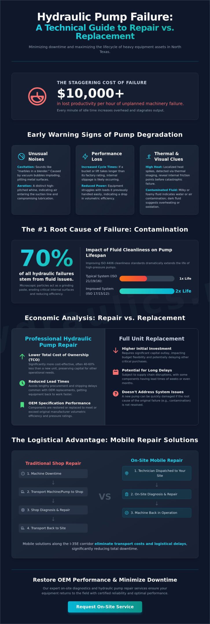 Expert Hydraulic Pump Repair in Waxahachie: Minimizing Industrial Downtime