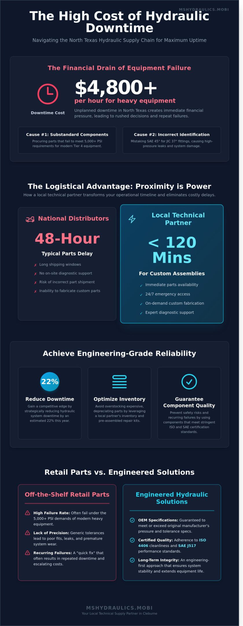 Hydraulic Supply in Cleburne & North Texas: A Technical Guide to Parts and Availability (2026)