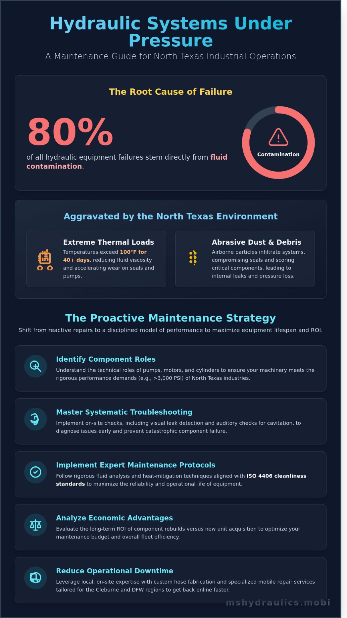 Maintaining and Optimizing Hydraulic Equipment in Cleburne & North Texas