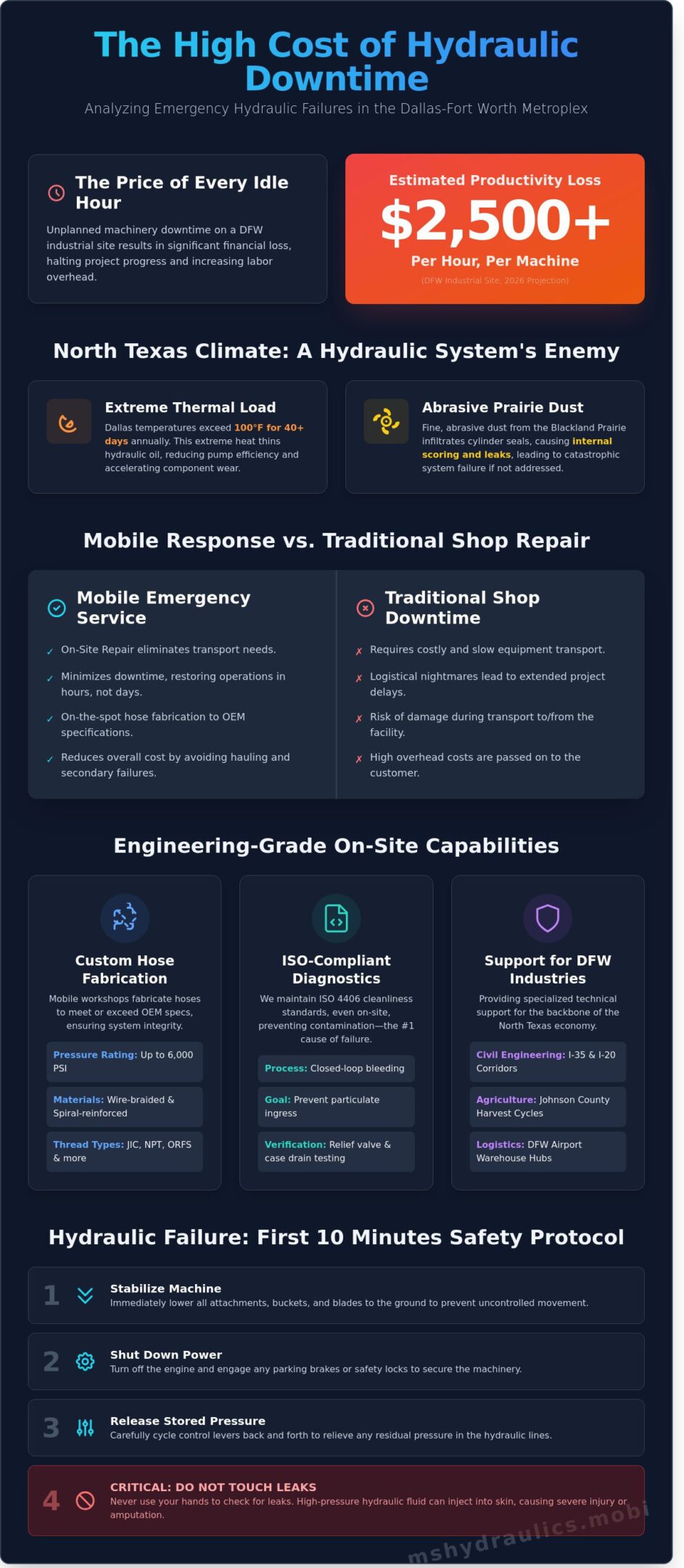 Emergency Hydraulic Service Dallas: Rapid Mobile Response for Industrial Machinery (2026)