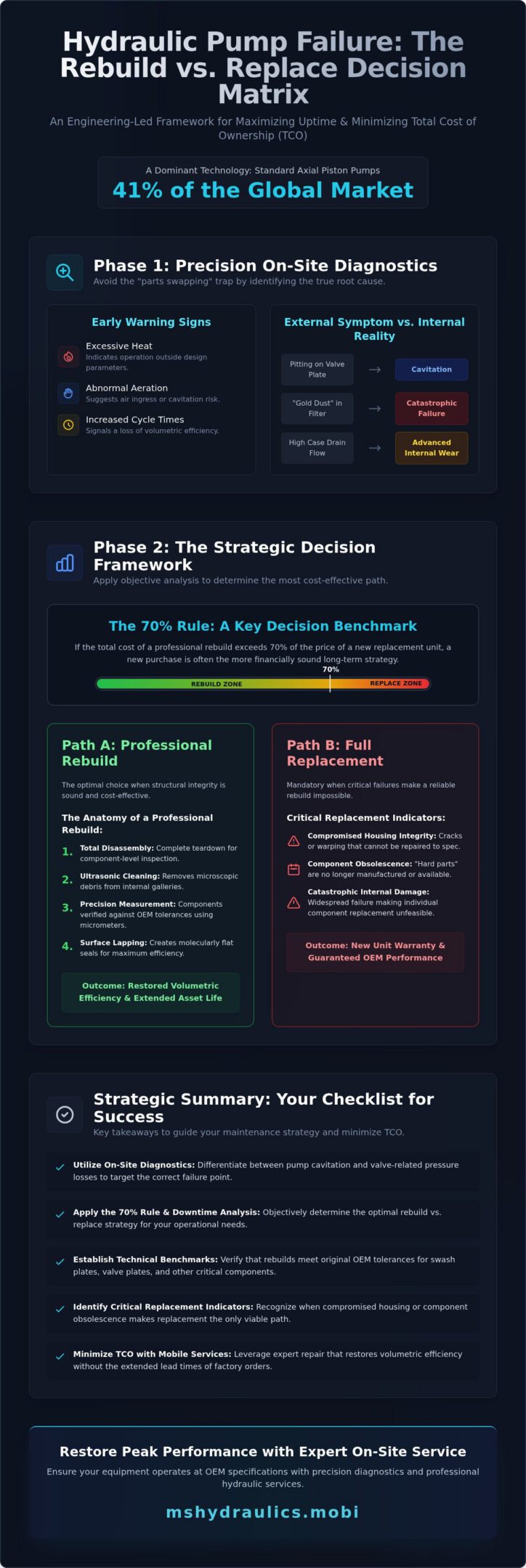 Rebuild vs. Replace Hydraulic Pump: A Technical Decision Guide for 2026