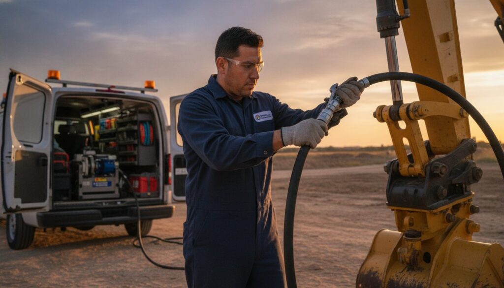 Excavator Hydraulic Hose Replacement in Cleburne: The Mobile Field Service Guide
