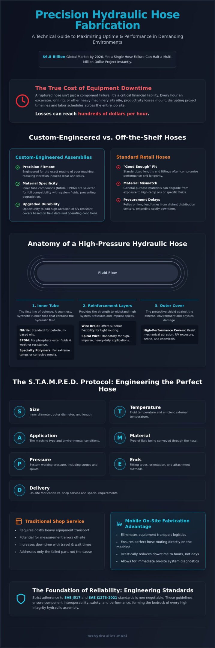 Custom Hydraulic Hose Fabrication in Cleburne: The Technical Guide to High-Pressure Assemblies