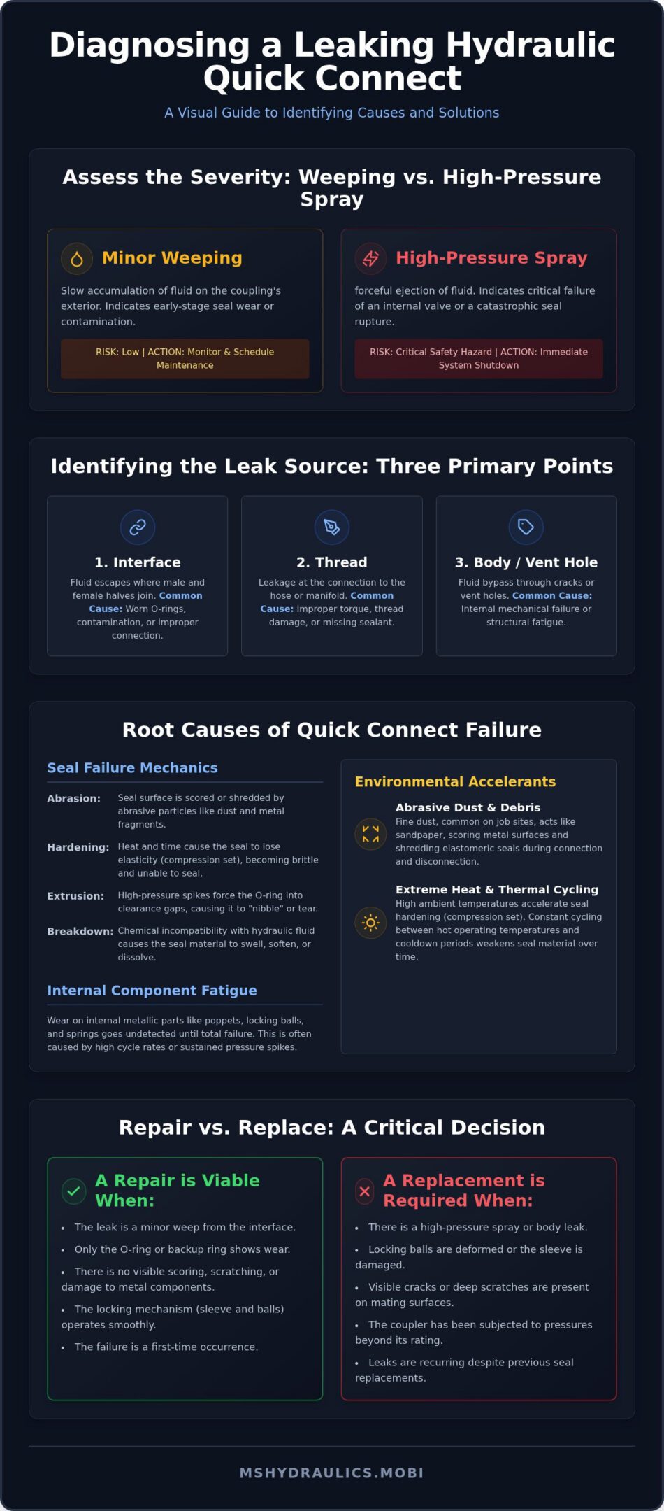 Leaking Hydraulic Quick Connect: Troubleshooting and Repair Guide (2026)